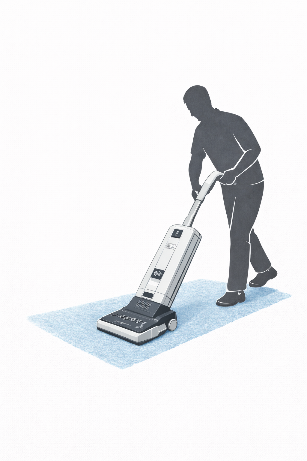 Důkladné vysátí vysavačem s klepací hlavou.